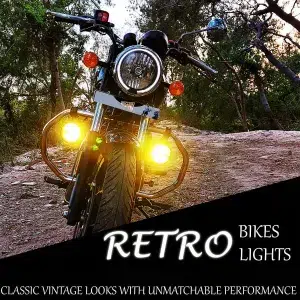 Противотуманные фары хром Vaishnu Thunder Series – Retro LED